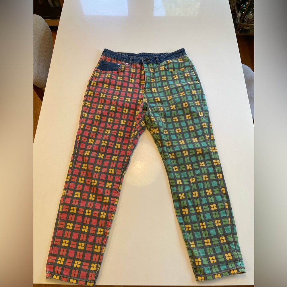 90’s Plaid Punk Mom Jeans